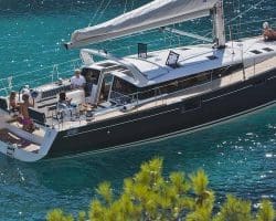 Beneteau Sense 50 at Anchor
