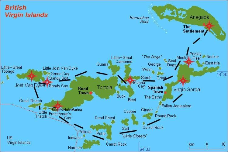 BVI map-route BVI map-route