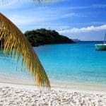 boat at anchor on a Caribbean sail