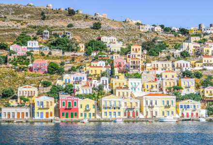 Yacht Charter Greece view of Symi