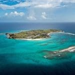 view of an island in the bvi