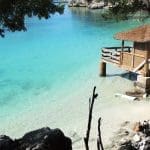 clear water and houses on a bahamas bareboat charter