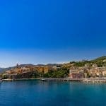 coastline in corsica on a mediterranean catamaran charter