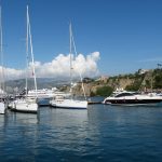sailing boats in a harbour on a mediterranean yacht charter with skipper