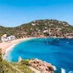 view of the coastline in ibiza