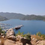 view of Marmaris on a bareboat charter in turkey