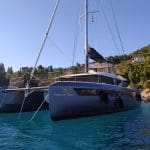 view of mangum opus greece catamaran in greece