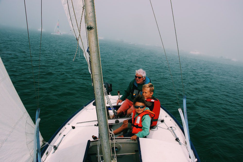 family sailing