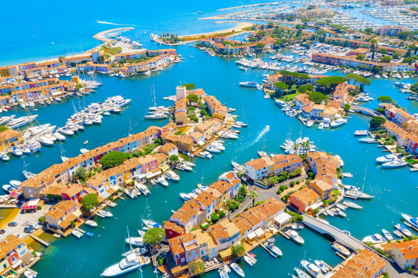 Yacht Charter Port Grimaud arial photo